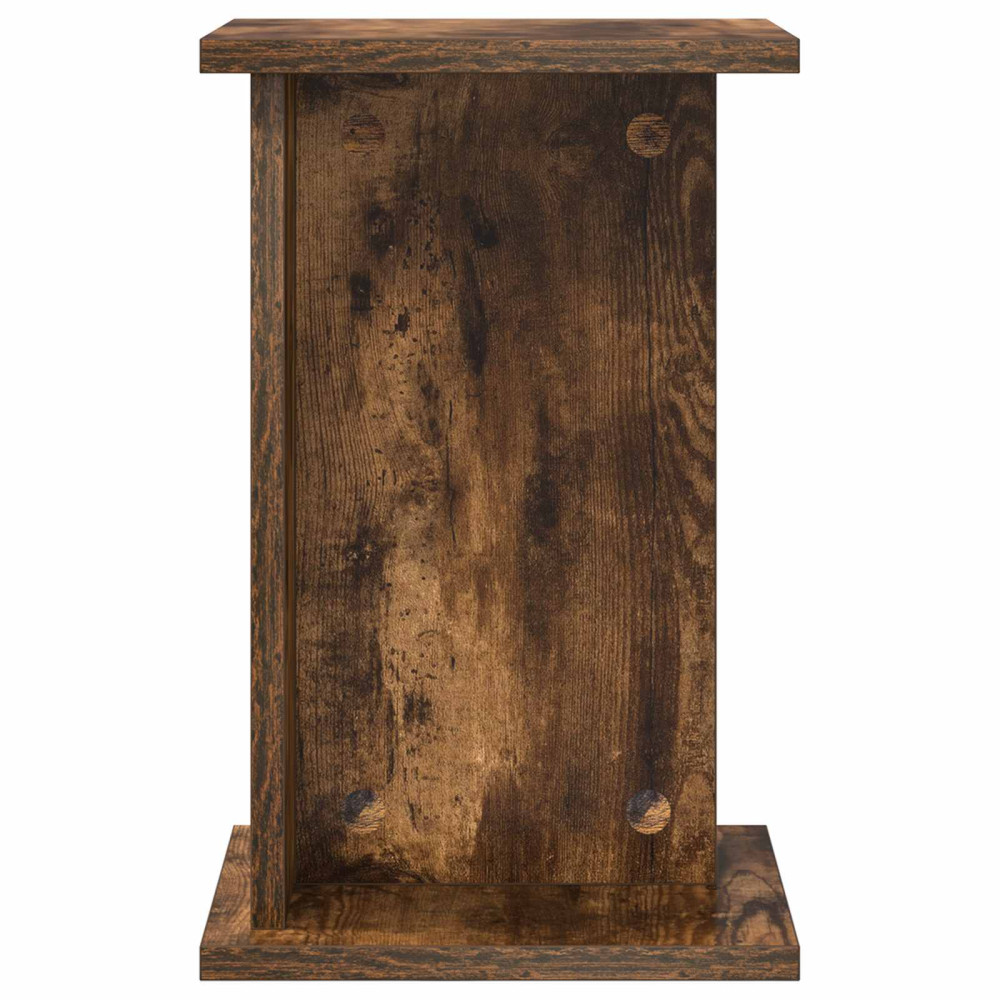 Produktbild för Växtställ 2 st Rökt Ek 25 x 25,5 x 40,5 cm Konstruerat trä