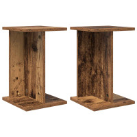 Produktbild för Växtställ 2 st Gammalt trä 25 x 25,5 x 40,5 cm Konstruerat trä