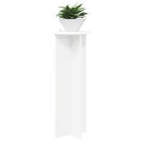 Produktbild för Växtställ 2 pcs Vit Ø40 x 100 cm Konstruerat trä