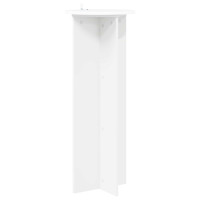 Produktbild för Växtställ 2 pcs Vit Ø40 x 100 cm Konstruerat trä