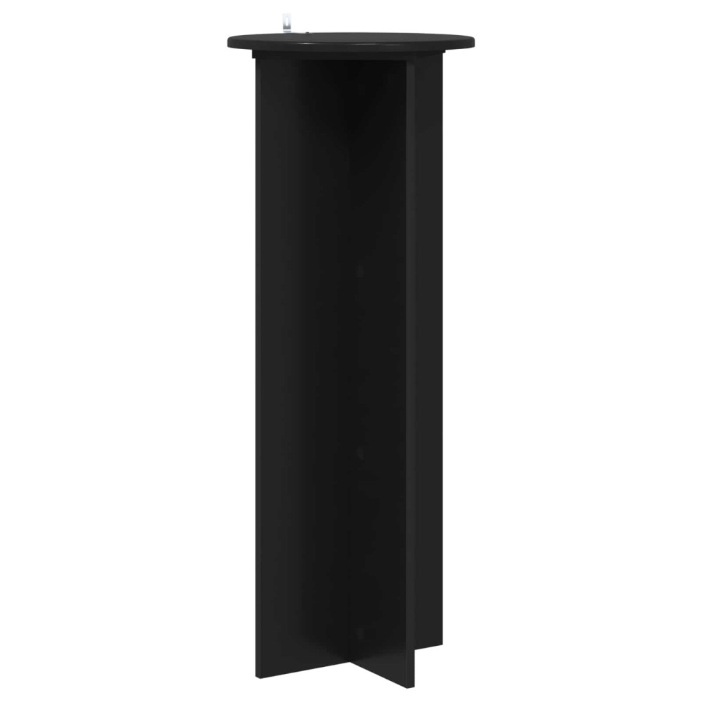 Produktbild för Växtställ 2 pcs Svart Ø40 x 100 cm Konstruerat trä