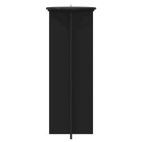Produktbild för Växtställ 2 pcs Svart Ø40 x 100 cm Konstruerat trä
