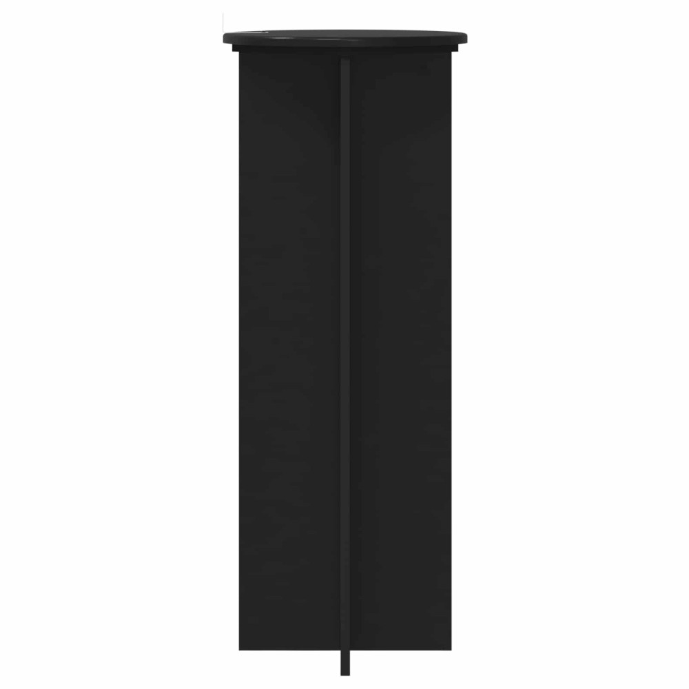 Produktbild för Växtställ 2 pcs Svart Ø40 x 100 cm Konstruerat trä