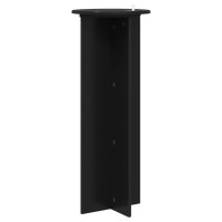 Produktbild för Växtställ 2 pcs Svart Ø40 x 100 cm Konstruerat trä