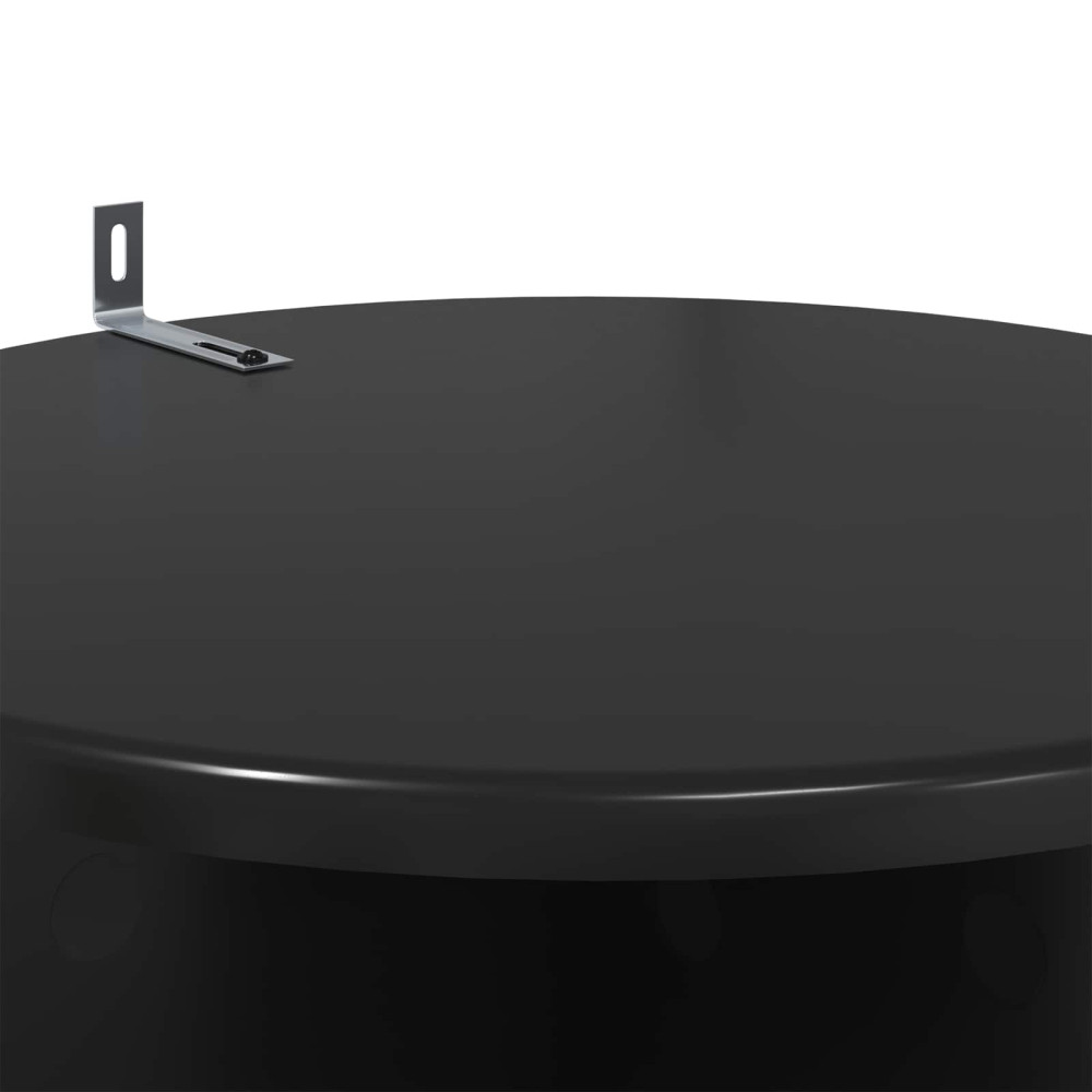 Produktbild för Växtställ 2 pcs Svart Ø40 x 100 cm Konstruerat trä