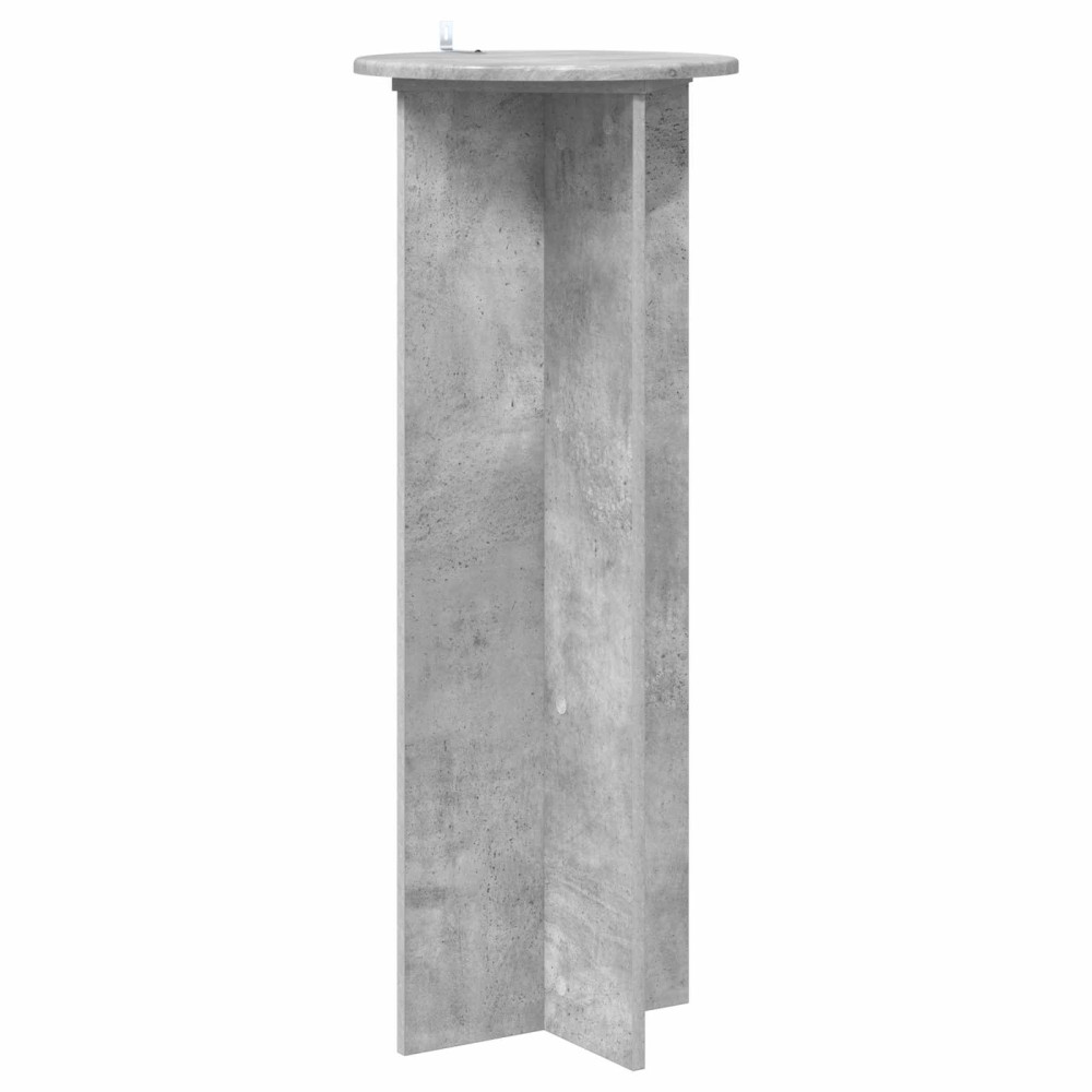 Produktbild för Växtställ 2 pcs Betonggrå Ø40 x 100 cm Konstruerat trä