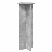 Produktbild för Växtställ 2 pcs Betonggrå Ø40 x 100 cm Konstruerat trä