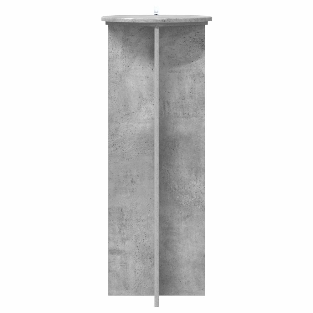 Produktbild för Växtställ 2 pcs Betonggrå Ø40 x 100 cm Konstruerat trä