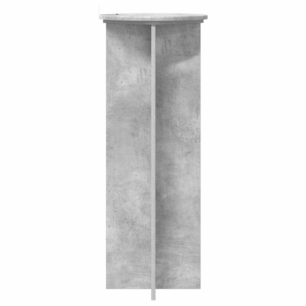 Produktbild för Växtställ 2 pcs Betonggrå Ø40 x 100 cm Konstruerat trä