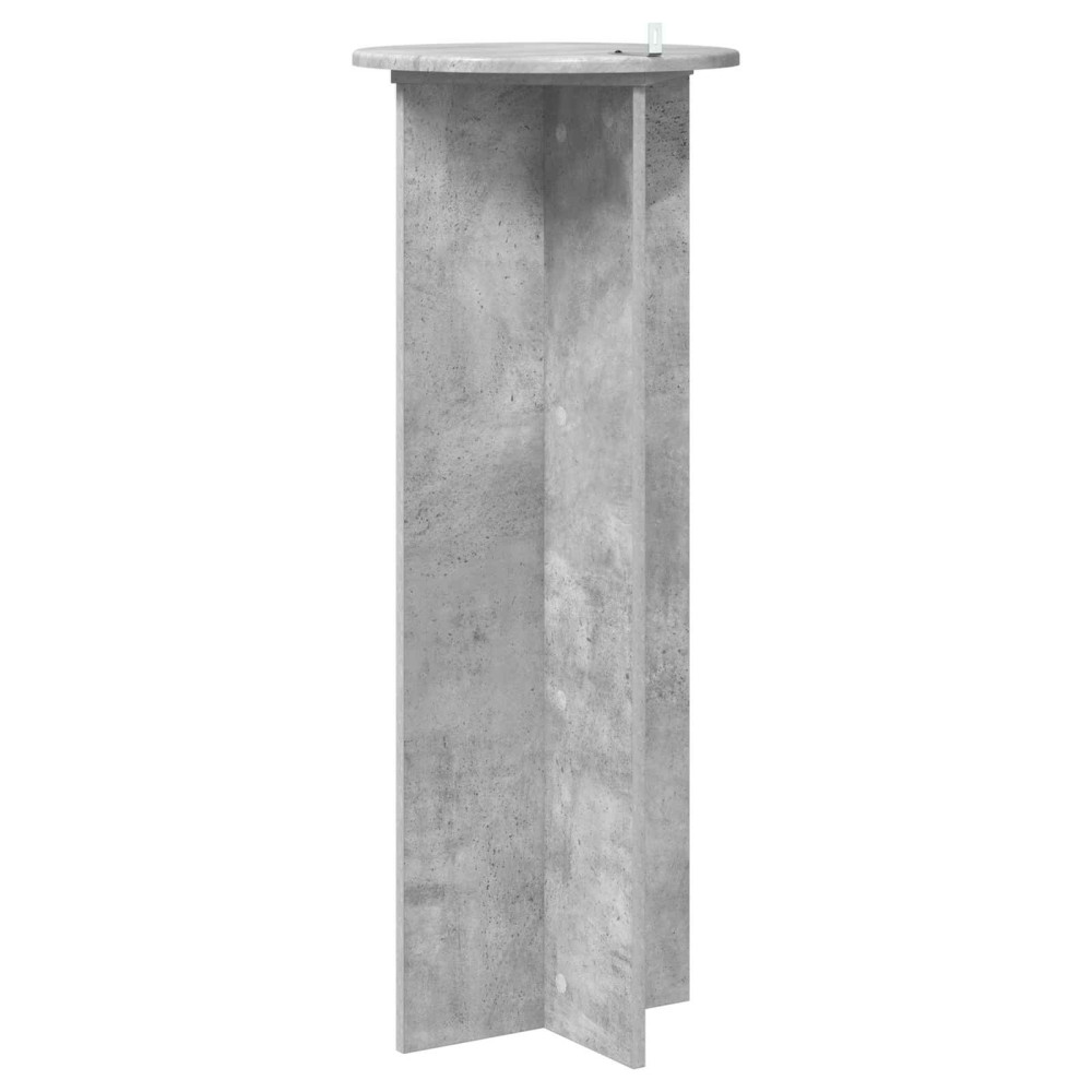Produktbild för Växtställ 2 pcs Betonggrå Ø40 x 100 cm Konstruerat trä