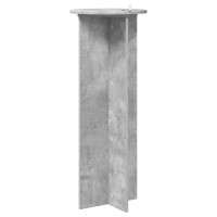 Produktbild för Växtställ 2 pcs Betonggrå Ø40 x 100 cm Konstruerat trä