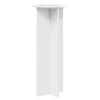 Produktbild för Växtställ 2 pcs Vit högglans Ø40 x 100 cm Konstruerat trä