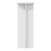Produktbild för Växtställ 2 pcs Vit högglans Ø40 x 100 cm Konstruerat trä