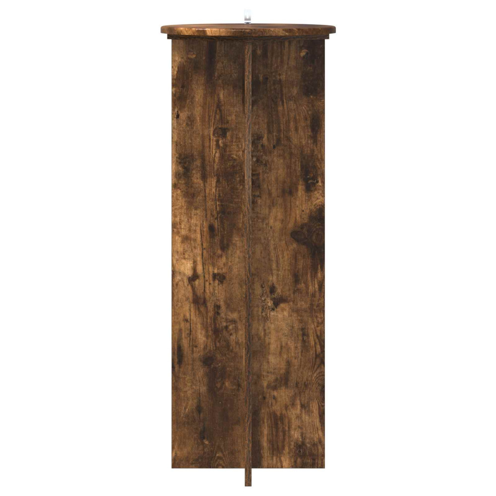 Produktbild för Växtställ 2 pcs Rökt ek Ø40 x 100 cm Konstruerat trä