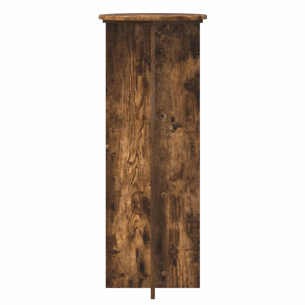 Produktbild för Växtställ 2 pcs Rökt ek Ø40 x 100 cm Konstruerat trä