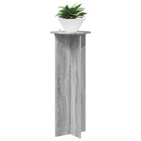 Produktbild för Växtställ 2 pcs Grå sonoma-ek Ø40 x 100 cm Konstruerat trä