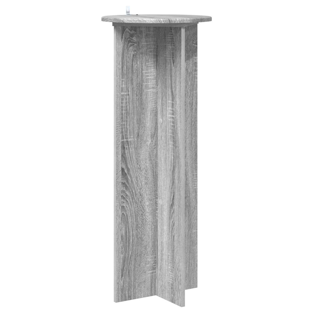 Produktbild för Växtställ 2 pcs Grå sonoma-ek Ø40 x 100 cm Konstruerat trä