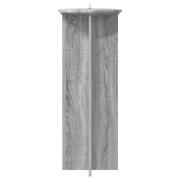 Produktbild för Växtställ 2 pcs Grå sonoma-ek Ø40 x 100 cm Konstruerat trä
