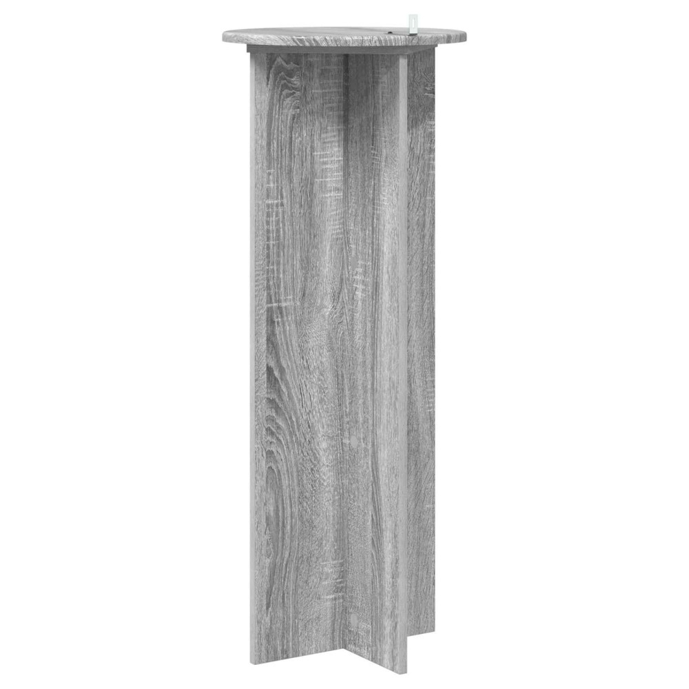 Produktbild för Växtställ 2 pcs Grå sonoma-ek Ø40 x 100 cm Konstruerat trä