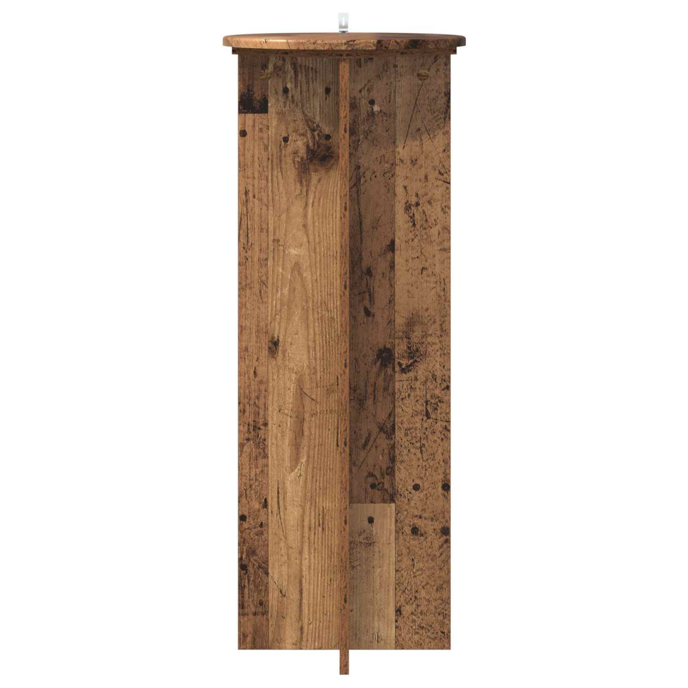 Produktbild för Växtställ 2 pcs Gammalt trä Ø40 x 100 cm Konstruerat trä