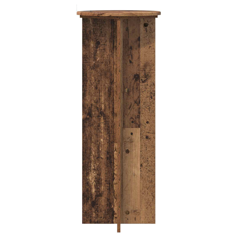 Produktbild för Växtställ 2 pcs Gammalt trä Ø40 x 100 cm Konstruerat trä