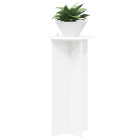 Produktbild för Växtställ 2 pcs Vit Ø40 x 80 cm Konstruerat trä