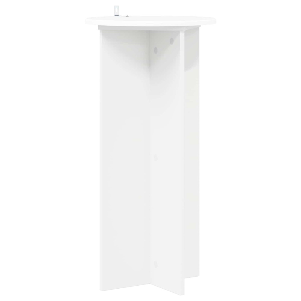 Produktbild för Växtställ 2 pcs Vit Ø40 x 80 cm Konstruerat trä