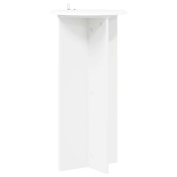 Produktbild för Växtställ 2 pcs Vit Ø40 x 80 cm Konstruerat trä