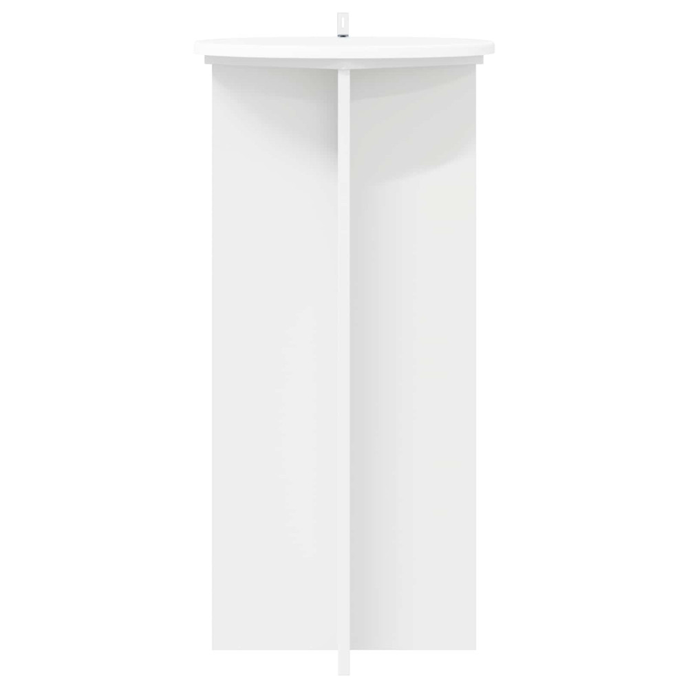 Produktbild för Växtställ 2 pcs Vit Ø40 x 80 cm Konstruerat trä