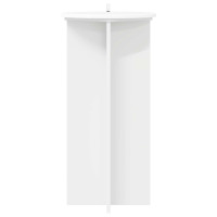 Produktbild för Växtställ 2 pcs Vit Ø40 x 80 cm Konstruerat trä