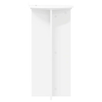 Produktbild för Växtställ 2 pcs Vit Ø40 x 80 cm Konstruerat trä
