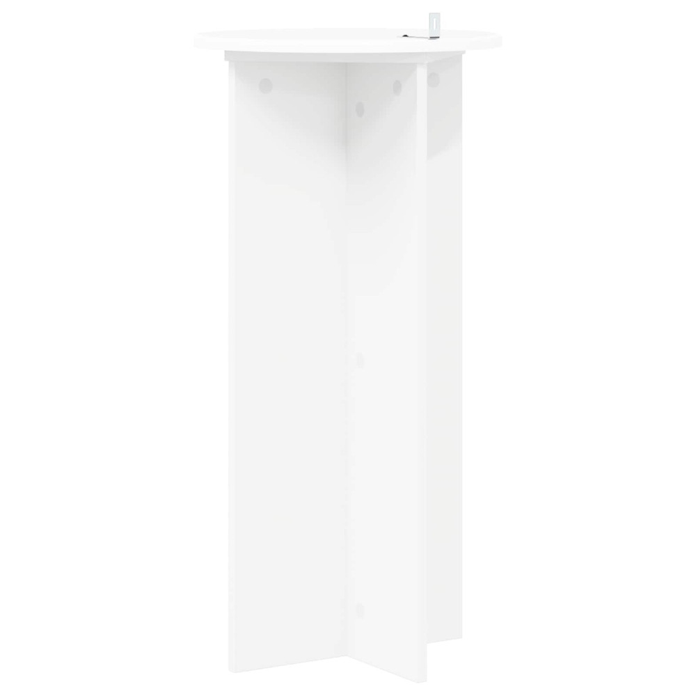Produktbild för Växtställ 2 pcs Vit Ø40 x 80 cm Konstruerat trä