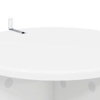 Produktbild för Växtställ 2 pcs Vit Ø40 x 80 cm Konstruerat trä