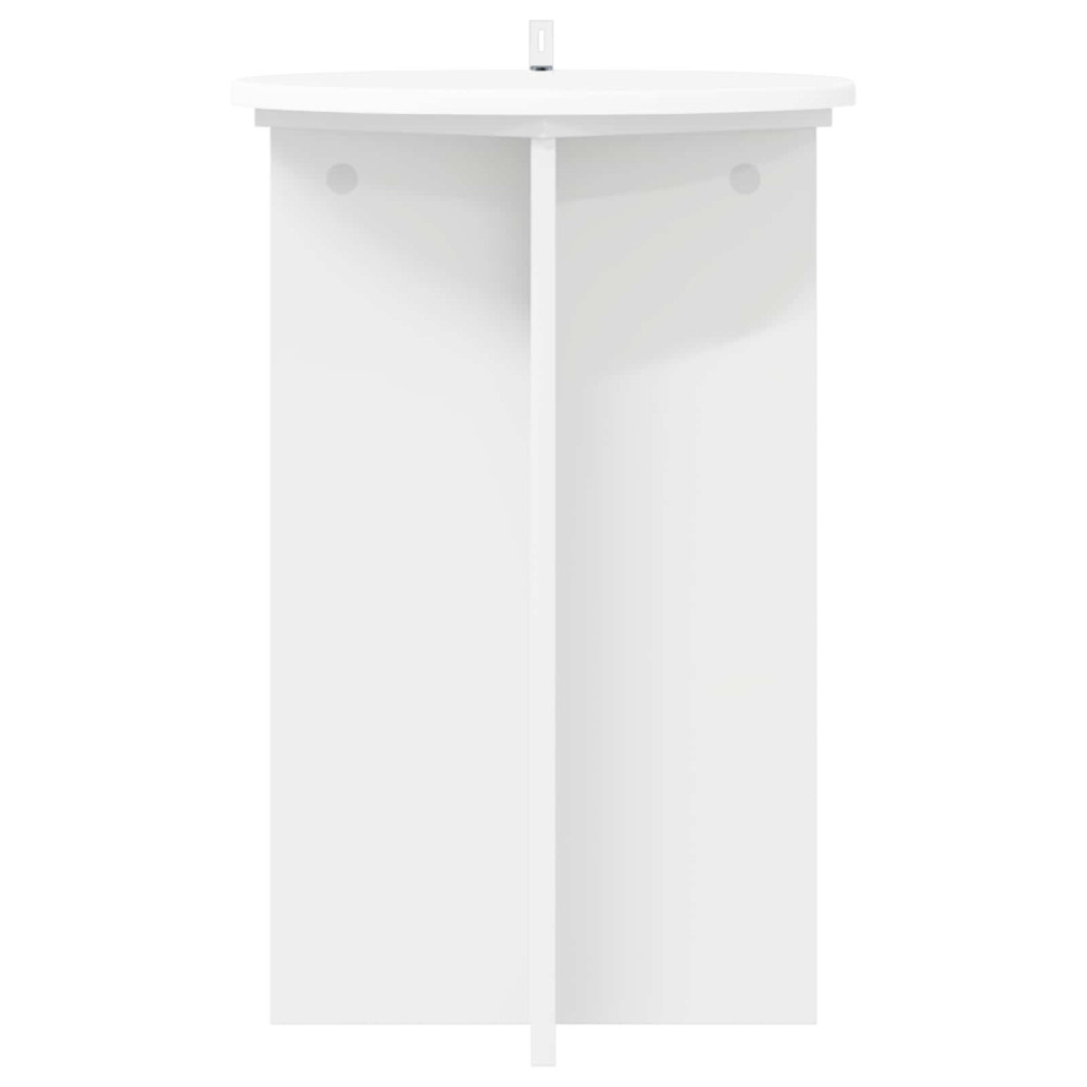 Produktbild för Växtställ 2 pcs Vit Ø40 x 60 cm Konstruerat trä