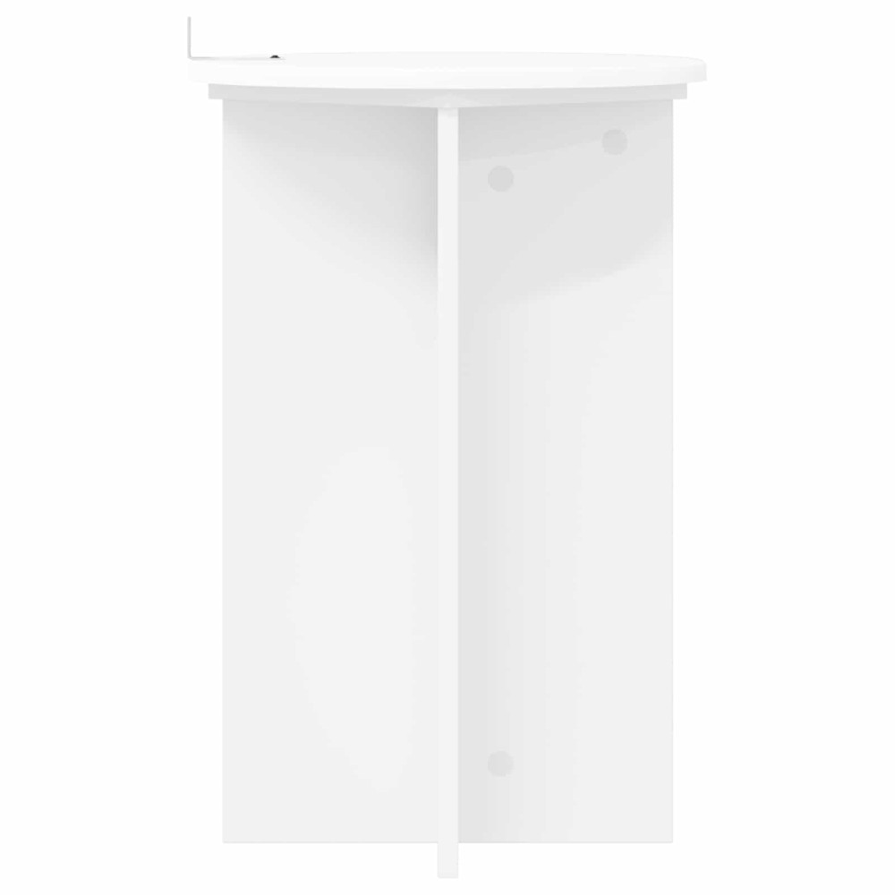 Produktbild för Växtställ 2 pcs Vit Ø40 x 60 cm Konstruerat trä