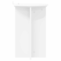 Produktbild för Växtställ 2 pcs Vit Ø40 x 60 cm Konstruerat trä