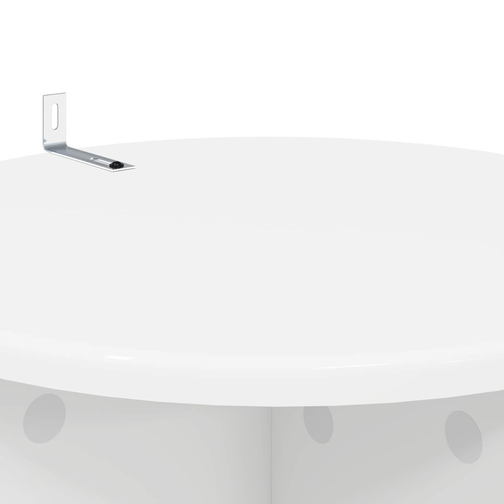Produktbild för Växtställ 2 pcs Vit Ø40 x 60 cm Konstruerat trä