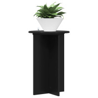 Produktbild för Växtställ 2 pcs Svart Ø40 x 60 cm Konstruerat trä