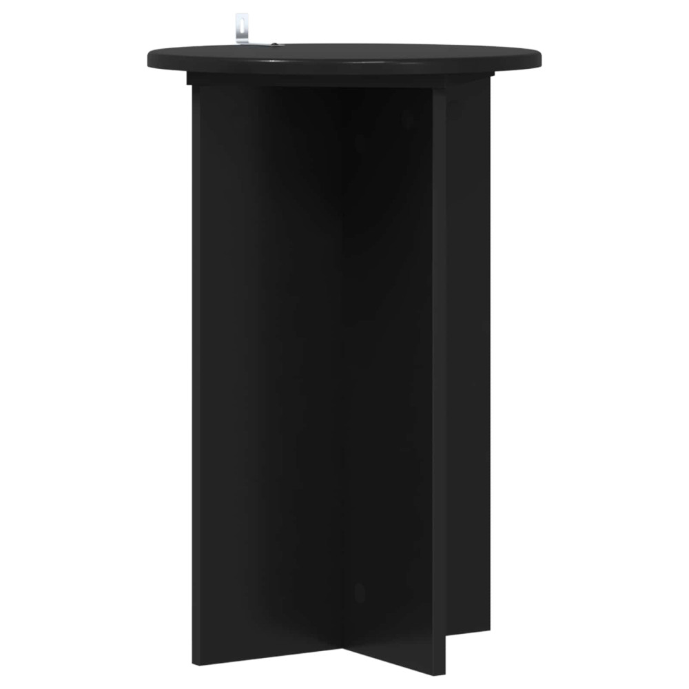 Produktbild för Växtställ 2 pcs Svart Ø40 x 60 cm Konstruerat trä
