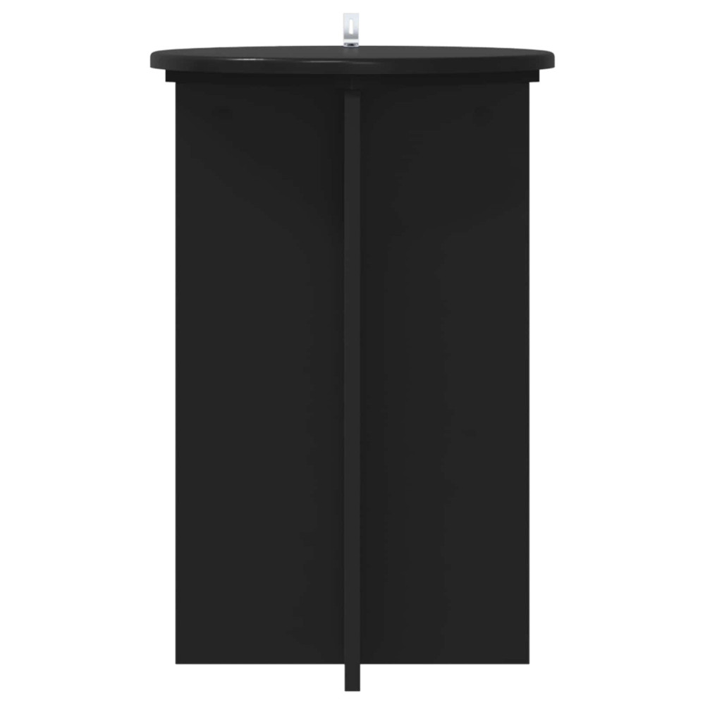 Produktbild för Växtställ 2 pcs Svart Ø40 x 60 cm Konstruerat trä