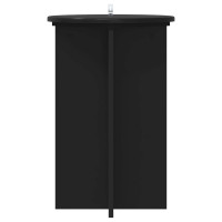 Produktbild för Växtställ 2 pcs Svart Ø40 x 60 cm Konstruerat trä