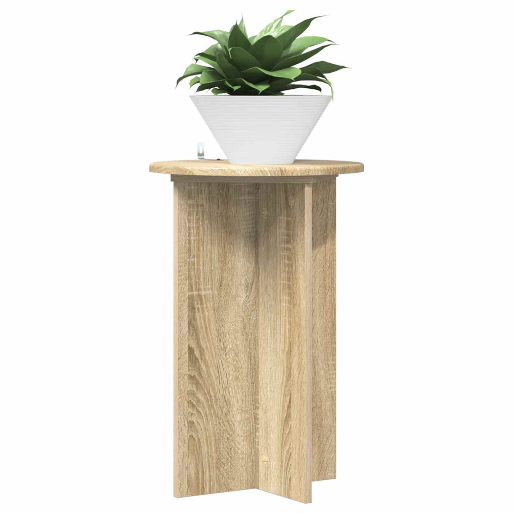 Produktbild för Växtställ 2 pcs Sonoma-ek Ø40 x 60 cm Konstruerat trä