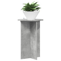 Produktbild för Växtställ 2 pcs Betonggrå Ø40 x 60 cm Konstruerat trä