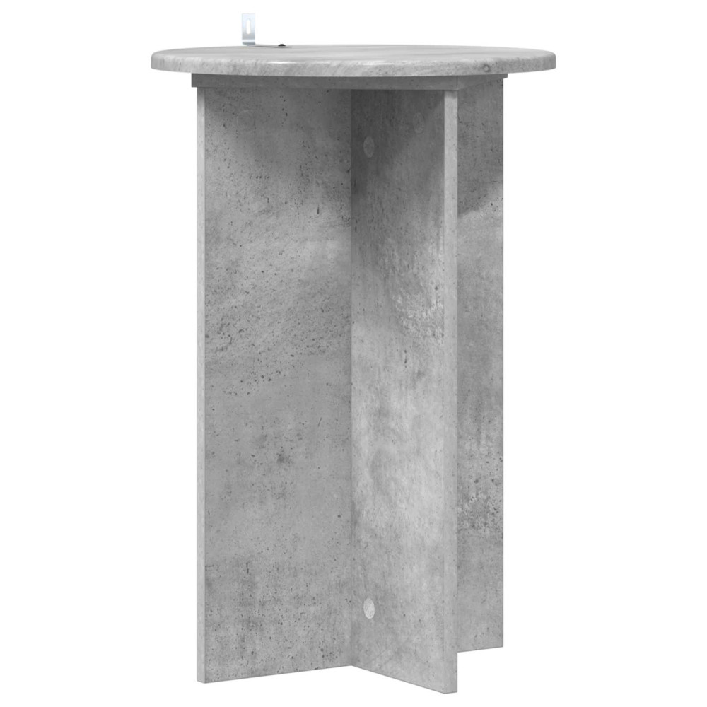 Produktbild för Växtställ 2 pcs Betonggrå Ø40 x 60 cm Konstruerat trä