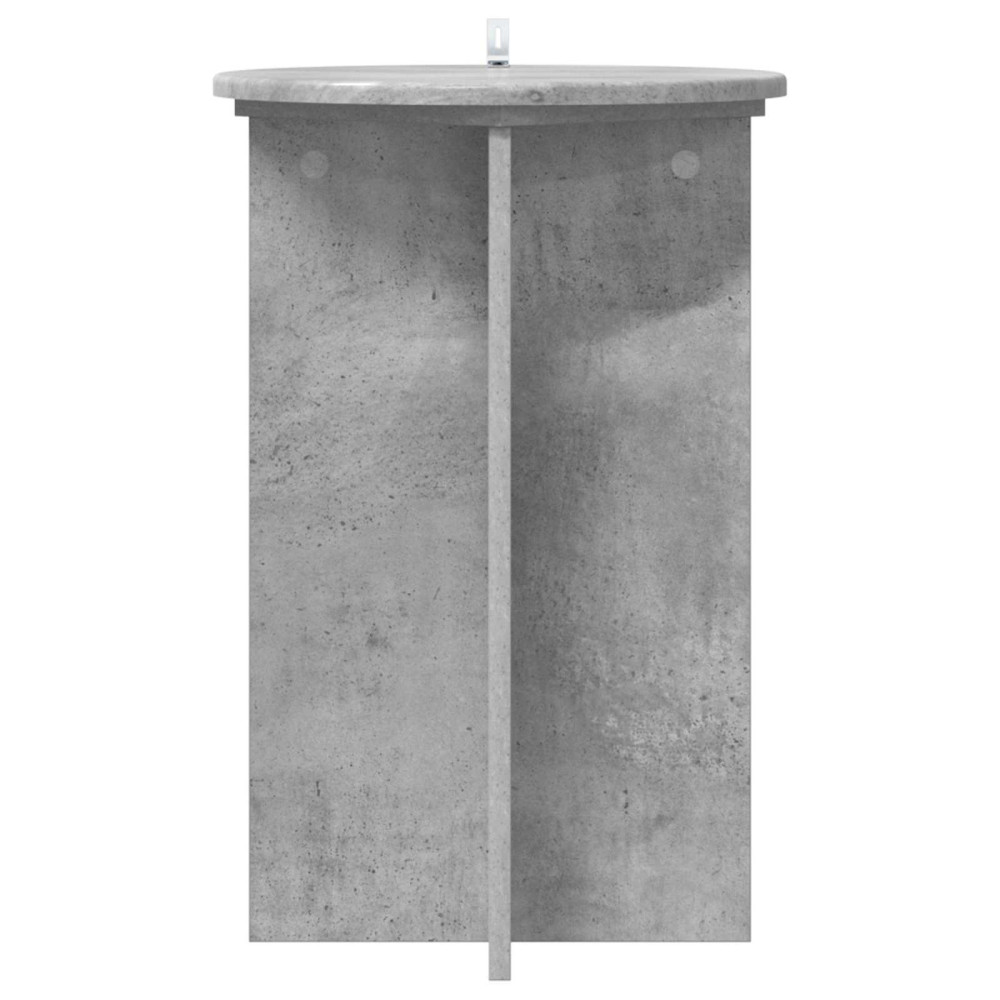 Produktbild för Växtställ 2 pcs Betonggrå Ø40 x 60 cm Konstruerat trä