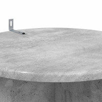 Produktbild för Växtställ 2 pcs Betonggrå Ø40 x 60 cm Konstruerat trä
