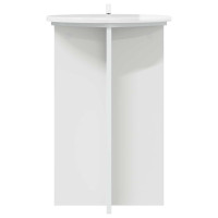 Produktbild för Växtställ 2 pcs Vit högglans Ø40 x 60 cm Konstruerat trä