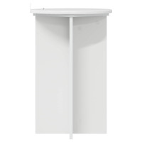 Produktbild för Växtställ 2 pcs Vit högglans Ø40 x 60 cm Konstruerat trä