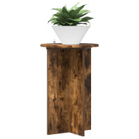 Produktbild för Växtställ 2 pcs Rökt ek Ø40 x 60 cm Konstruerat trä
