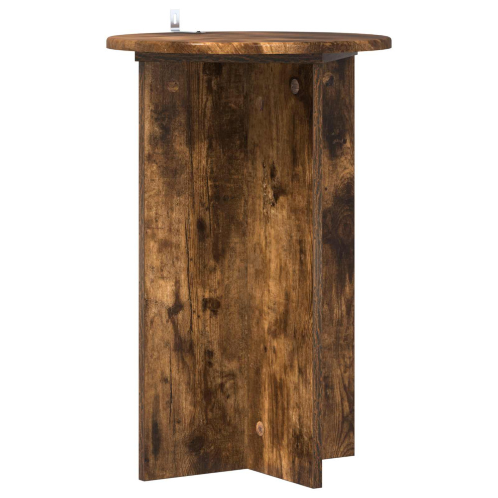 Produktbild för Växtställ 2 pcs Rökt ek Ø40 x 60 cm Konstruerat trä